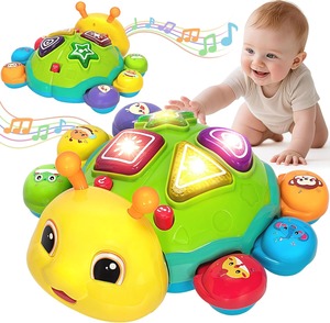 Juguete Musical de Plástico Bilingüe Español-Inglés EPT para Bebés, con Luz y Sonido, para el Desarrollo Infantil y el Tummy Time - Product Image 1