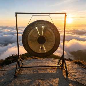 Gong Hecho a Mano 100% en Fábrica, 90cm/35 Pulgadas con Soporte, OEM, Instrumentos de Percusión, Orquesta, <span class=keywords><strong>Concierto</strong></span> <span class=keywords><strong>Sinfónico</strong></span> - Product Image 1