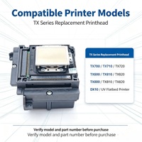 Cabezal de Impresión de Repuesto Premium TX800 DX10 para Impresoras UV Pequeñas e Impresoras DTF, Compatible con la Serie Epson TX