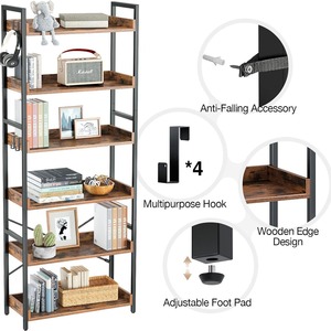 Modern minimalist multi-layer floor-standing storage <b>shelf</b> for living rooms and home use, manufactured by a cross-border - Product Image 4