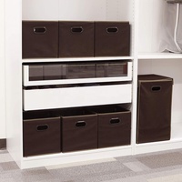 Cube de Rangement pliable Boîte Conteneur Lin Tissu Sans Odeur Bac De Rangement Pliable Paniers Organisateur Tiroir Armoire Étagère Contiennent