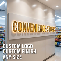 Enseigne lumineuse LED personnalisée avec logo en acrylique, rétroéclairée, pour magasin de proximité – Conception gratuite