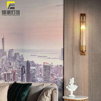 Applique murale LED de style nordique minimaliste postmoderne, type bougie, pour escaliers, couloirs, décoration de chevet