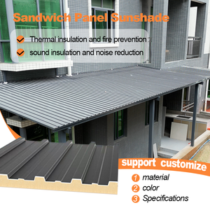 Tuiles de toit en aluminium imperméables directes d'usine - 8x8cm 6mm d'<span class=keywords><strong>épaisseur</strong></span> Panneaux de toiture isolés avec isolation thermique pour une utilisation en extérieur - Product Image 2