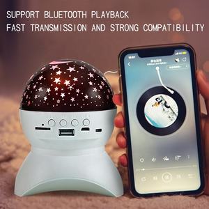 Nuevo producto al por mayor estrella luz atmósfera portátil con música altavoz inalámbrico LED <span class=keywords><strong>Luna</strong></span> noche luz Bluetooth altavoz - Product Image 5