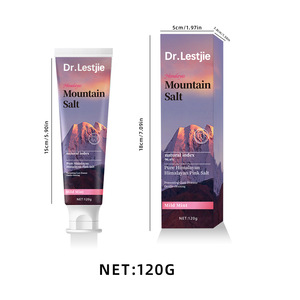 Pasta Dental Blanqueadora con Sal del <span class=keywords><strong>Himalaya</strong></span> Dr. Lestjie, Fórmula sin Flúor, Antibacteriana, Elimina Manchas Amarillas, Refresca el Aliento - Product Image 4