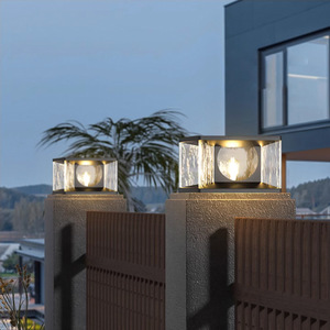 Lámparas Solares para Exteriores, Impermeables, de Acero Inoxidable, para Postes de Puerta, 16-24H, para Jardín y Villa - Product Image 1