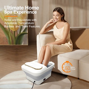 Bañera Plegable para Pies con Calor y Rodillos, Económica y Portátil para Relajación en el Hogar - Product Image 1