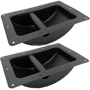 Mango de metal con revestimiento de pulverización para altavoz, accesorio negro para estante, piezas de gabinete, funda de altavoz, tiradores de armario - Product Image 6