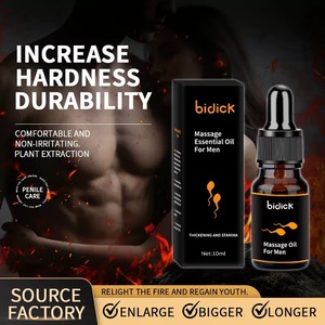 Vente en gros d'usine, extraits d'herbes naturelles pures, sans effets secondaires, soin de la zone intime masculine, huile essentielle pour massage du pénis, 10 ml - Product Image 2