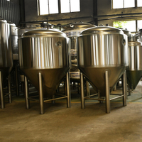 Réservoir de refroidissement conique pour fermentage, 50 l, 800L, en acier inoxydable 304, pour bière