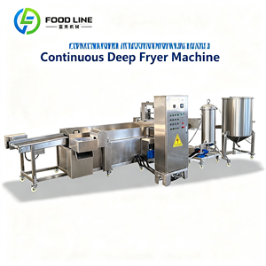 FOODLINE Friggitrice Elettrica Continua Sottovuoto in Acciaio Inox di Grado Commerciale, Basso Assorbimento di Olio per Cucina Sana - Product Image 1