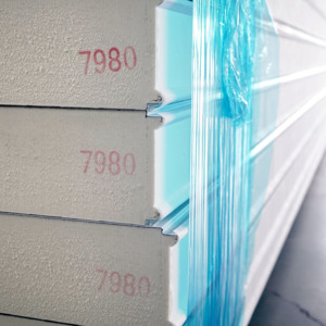Panneaux sandwich isolants en polyuréthane de 150 mm pour chambre froide industrielle, résistants au feu, niveau B1 - Product Image 2