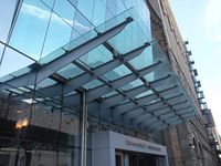 Prix des panneaux de verre feuilleté clair 55.2 sur mesure pour l'auvent de la porte d'entrée