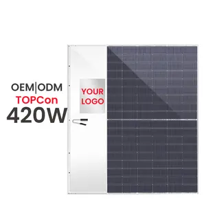 ODM/OEM 20GW Auf Lager N Typ Mono 420W Solar panel PV-Modul Solarzelle Vollform