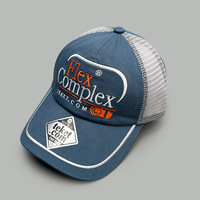 Gorra trucker de malla con bloques de color, bordado 3D, letras complejas flexibles, gorra de béisbol ajustable, logotipo personalizado, formal, pesca, exterior, casual