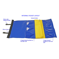 Logo personnalisé grand organisateur d'outils d'électricien robuste bâche en vinyle PVC sac à outils avec bande réfléchissante