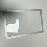 Verre trempé Gorilla protecteur pour écran avant, électroplaqué argent, 0,5 mm, 1 mm, 2 mm, effet miroir sérigraphié argenté