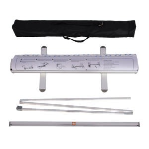 Tùy chỉnh ngoài trời điện di chuyển di động cuộn lên màn hình hiển thị đứng nhôm quảng cáo biểu ngữ đứng cho triển lãm & khuyến mãi - Product Image 2