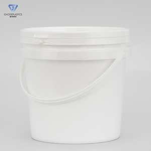 <span class=keywords><strong>Seau</strong></span> en plastique PP de qualité alimentaire de 2 L avec couvercle, <span class=keywords><strong>seau</strong></span> d'emballage rond avec poignée pour le stockage de la peinture et des liquides - Product Image 2