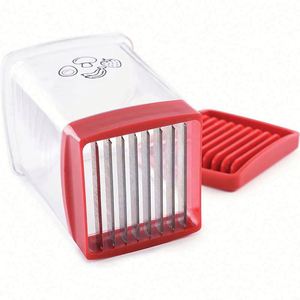 Fruit <b>Vegetable</b> Speed Slicer Stainless Steel Push Plate Manual Cup <b>Cutter</b> Portable Banana Strawberry Slicing Tool Kitchen - Product Image 4