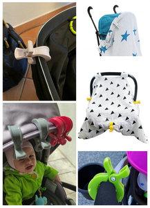 Kostenlose Probe Maßgefertigtes Buggy-Zubehör PP ABS Grüner Autositzbezug Babydecke Kinderwagen-Pucktuch-Clips Kinderwagen TY TY-SLJ002 - Product Image 2