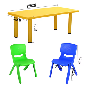 Mesa de plástico con función de refrigeración colorida para niños para fiestas de sala de estar y jardín de infantes - Product Image 6