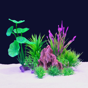 R6 Cave Rock Décor Aquarium Plantes Fish Tank Accessoires Plantes Aquatiques Artificielles Fish Tank Herbe Décorations - Product Image 6