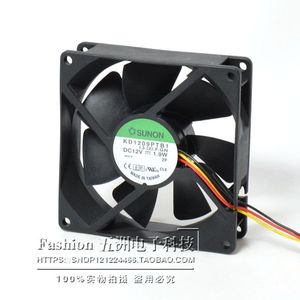 SUNON KD1209PTB1 120x120x25mm 12V 1.9W <b>Computer</b> <b>Case</b> Fan Ball Bearing Silent Cooling - Product Image 1
