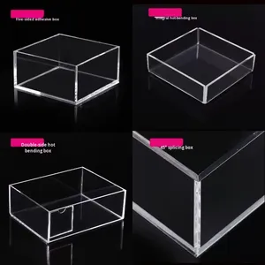 Tùy Chỉnh Trong Suốt <span class=keywords><strong>Acrylic</strong></span> Hộp Quà Tặng Hiện Đại Phong Cách Siêu Thị Trái Cây Sấy Khô Lưu Trữ Với Nắp Cho Bức Tượng Hiển Thị - Product Image 4