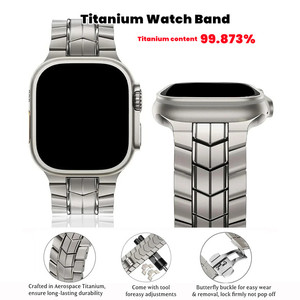 Nueva Correa de Reloj Inteligente para Hombre, Impermeable, de Aleación de Metal de Lujo, Correa de Titanio para <span class=keywords><strong>Apple</strong></span> <span class=keywords><strong>Watch</strong></span> <span class=keywords><strong>Ultra</strong></span> - Product Image 1