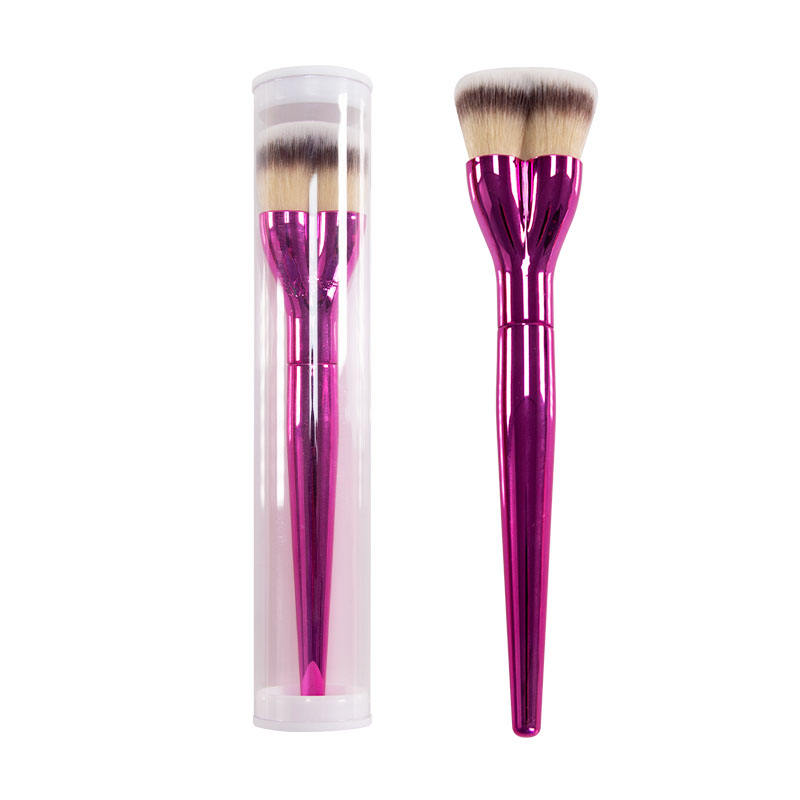 แปรงแต่งหน้าเดี่ยวสีม่วง