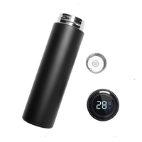 Botella de Infusor de té termo de café Botella de agua deportiva inteligente con pantalla de temperatura LED