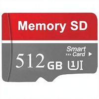 Carte SD en plastique personnalisée avec logo original de Chine, 32 Go-256 Go, classe 10, vitesse U3, compatible DVR, noir/bleu
