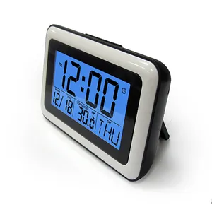中国制造商USB充电器台式时钟小型智能日历温度显示表LED闹钟数字时钟