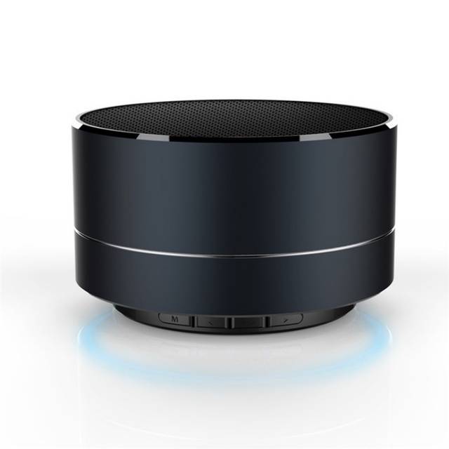 Mini Portable for Waterproof Outdoor Speaker Metal Shell RGB Light Stereo Bass Sound for Travel Party Computer