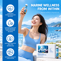 OEM ODM Peptide Marin de Krill de l'Antarctique Liquide Oral Soutien Santé Cœur Cerveau Bien-être Cardiovasculaire Marque Privée 25ml X7