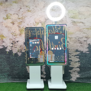 Station de Selfie avec Lumière RVB pour Fêtes et Mariages, Écran Tactile Tout-en-un de 21,5 Pouces, Miroir Magique Photobooth - Product Image 2