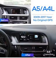Écran de navigation GPS Android pour Audi A4 A4LB8 A5 2009-2016, écran partagé, DSP, CarPlay, autoradio, écran de rétroviseur vidéo