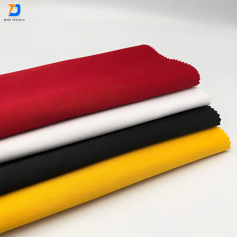 Jinda Dyed Poly and Cotton Twill Tc 65/35 Workwear Uniform Overall Fabric tissus polyester Fabric