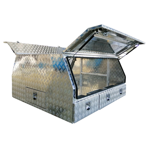 Boîte à outils en aluminium étanche pour Ute Canopy avec protection robuste et rangement pour outils, taille personnalisable pour une utilisation en extérieur - Product Image 1
