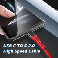 Venta al por mayor USB 2,0 1M 2M 3M 5M Alta velocidad 480Mbps VR Cable de auriculares Tipo C a C 90 grados Carga rápida USB C Accesorios VR Link