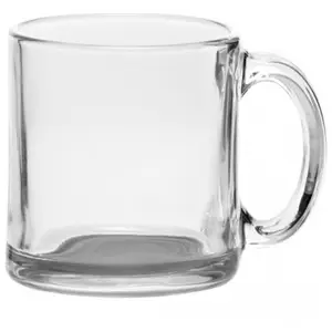 Custom Design 13 oz. Import Clear Glass Coffee Mugs