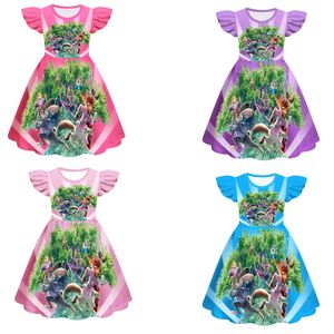 Vestito per Bambine con Maniche a Volant Stile Esplosivo, Cosplay Crazy Animal City 2, Gonna a Linea A - Product Image 2