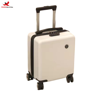 14-Inch Carry-On Luggage 20*30*40cm Spinner <b>Wheels</b> Zipper ABS Lightweight Portable Travel Trolley RTS Bulk Mixed Order - Product Image 1
