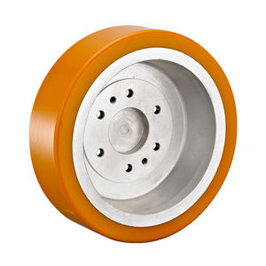 มอเตอร์รถยก AGV แบบอัตโนมัติแกนอลูมิเนียมทำจากโพลียูรีเทนแกนล้อขับอัตโนมัติออกแบบได้ตามต้องการ - Product Image 3