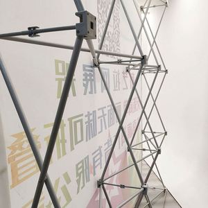 Support d'affichage pop-up en alliage d'aluminium 3*3, diverses proportions, style moderne, design défilant, impression par transfert thermique pour l'affichage - Product Image 5