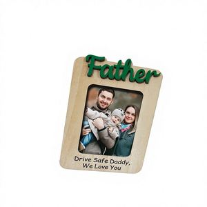 Engraved Wooden Photo Frame Custom <b>Car</b> Sun Visor Photo <b>Clip</b> Hanging Ornament Decoration Crafts - Product Image 4