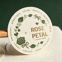 Feuille d'autocollants en papier kraft écologique OEM de l'usine Jinyu, étiquette imperméable pour boîte cosmétique