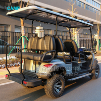 CAMP CE Voiturettes de golf à moteur 5kw approuvées Voiturettes de golf de luxe 6 places à gaz importées